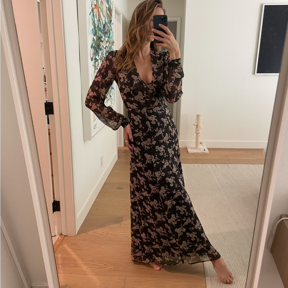 Elegant Chiffon Maxi Dress